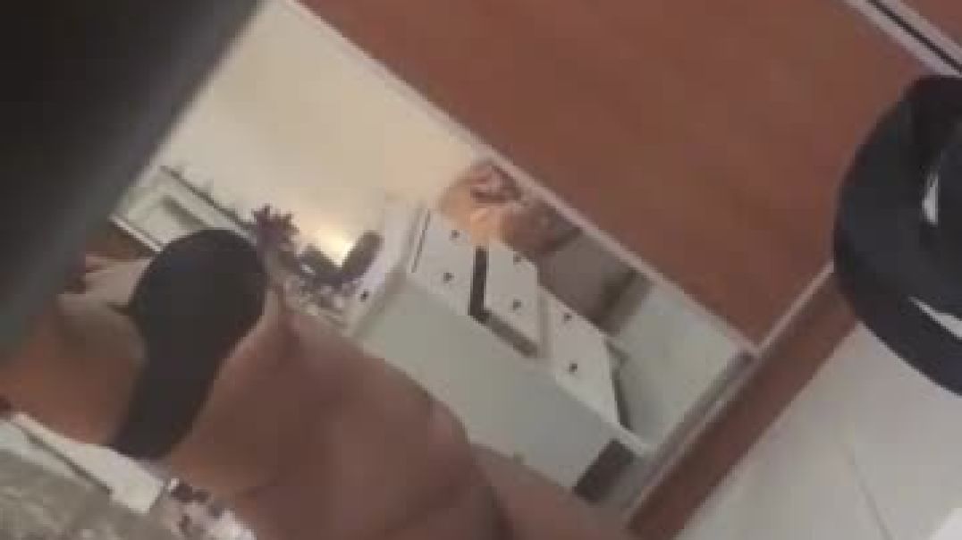 Arab Brother spying on sister while changing clothes