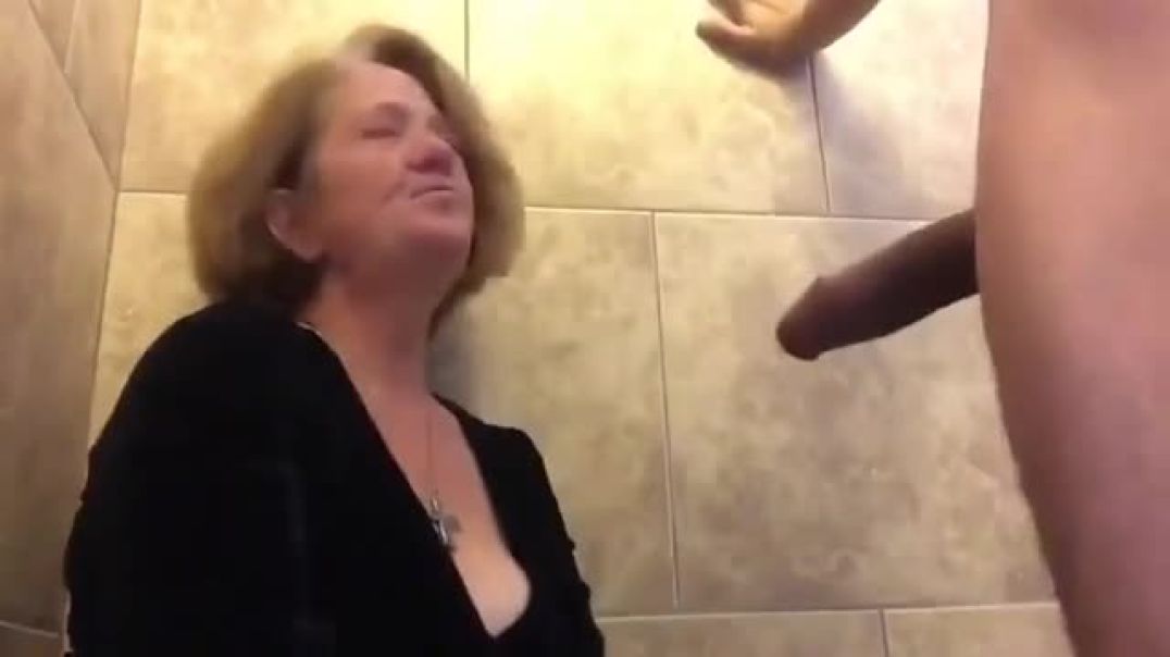 Bathroom incest between mom and son